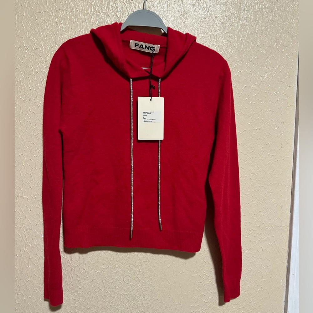 FANG Shrunken Merino Wool Hoodie Size 0 (Small)‎